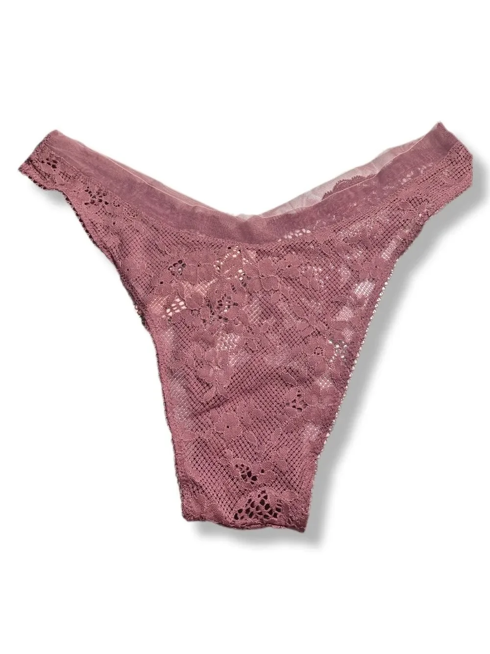 Victoria's Secret Lace Thong - Dusty Rose